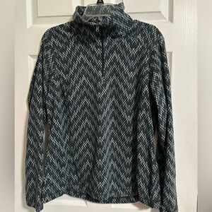 Columbia Charcoal and Light Gray Chevron Hoodie